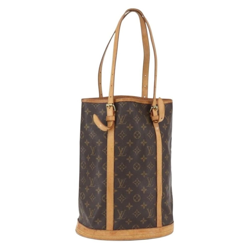 Authentic LOUIS VUITTON Monogram Bucket GM Shoulder Bag M42236 LV